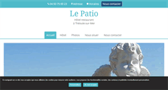 Desktop Screenshot of lepatio.fr